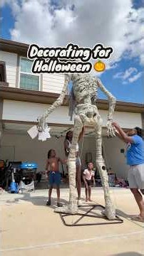 Decorating our front yard for Halloween 🎃🔥 #halloweendecor #halloween #scared #fyp