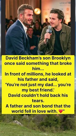 David Beckham CRIED 😭 Son Brooklyn’s Emotional Words Broke Him #shorts #DavidBeckham #Celebrity