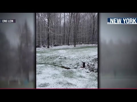 Northeast blasted with sudden snow and freezing temperatures