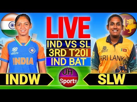 🔴 India W vs Sri Lanka W Live - 3rd T20I Live Cricket Match Score | IND W vs SL W, India Batting