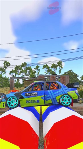 JCB Tractor Towing Rally Cars vs MASSIVE Speedbumps! 🚜🔥 | BeamNG.drive