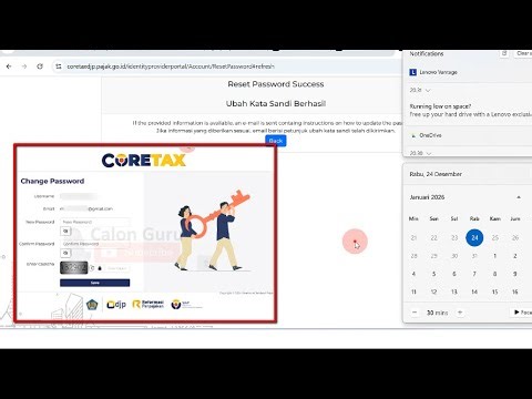 Cara Reset Password Akun Coretax DJP ~ Langkah-Langkah Cara Ubah Kata Sandi Akun Coretax DJP