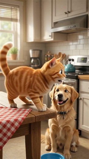 Cat Stole a Spicy Pizza! 🌶️🐱 Dog Couldn't Stop Laughing! 😂 #shorts