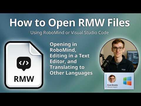 How to Open RMW Files (RoboMind Script)