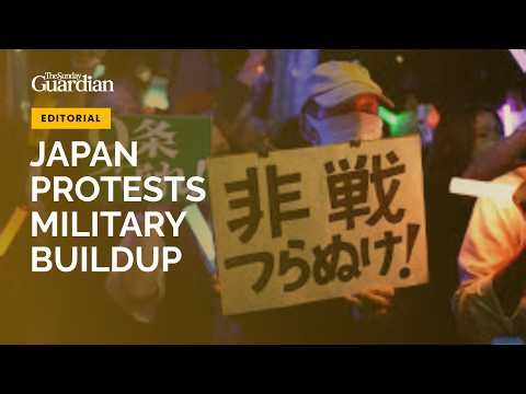 Japan Protesters Oppose Takaichi's Military Buildup And Push To Revise The Constitution