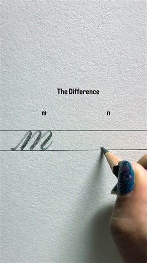 Understanding the Difference Between Cursive 'm' and 'n'