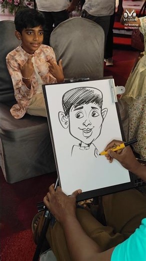 Live caricature event | artist surendar | book your events now #caricature #shorts