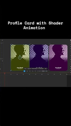Profile card animation in figma #uicard #motion #designer