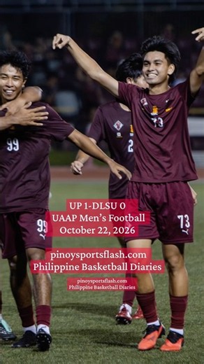 UP 1-DLSU 0 UAAP Men’s Football October 22, 2026 pinoysportsflash.com