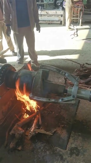 The hardcore scene of removing a coupling!