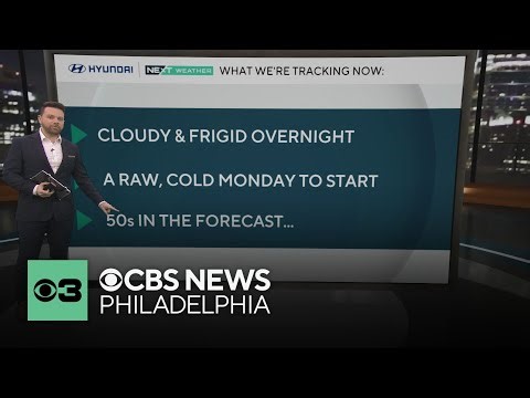 Cold Monday morning in Philadelphia, tracking milder weather