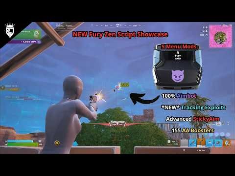 THE NEW BEST FORTNITE ZEN SCRIPT + MOD MENU - FURY SCRIPT SHOWCASE