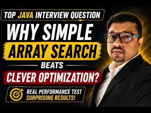 Top Java Interview Question Why Simple Array Search Beats Clever Optimization