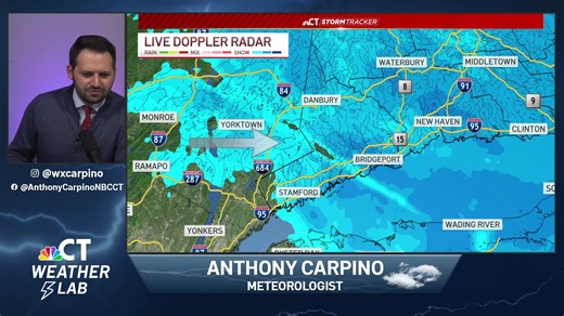 StormTracker Meteorologist Anthony Carpino is LIVE with an update on tonight's winter storm. What are you seeing tonight, let him know in the comments. | NBC Connecticut