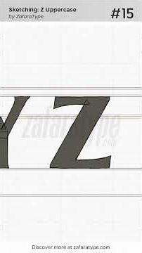 From Sketching to Digitizing: Designing the 'Z' for Feldora Font #Shorts #Font #FontLab #Typography