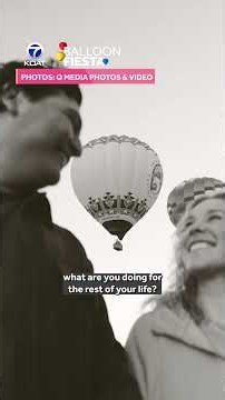 Two love birds become engaged at Balloon Fiesta #balloonfiesta