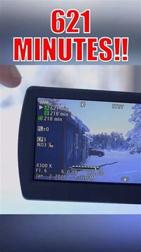 256GB Card in XF300 - 621 Minutes of Recording?!