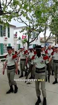 French Foreign Legion's Marche Képi Blanc 50 km march under full combat load