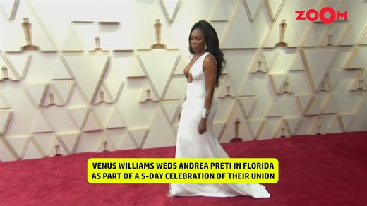 Tennis icon Venus Williams has tied the knot once again with actor and model Andrea Preti. The couple celebrated their second wedding in Florida, following their earlier ceremony in Italy this year. Watch the full video to see more moments from their special day. #VenusWilliams #AndreaPreti #CelebrityWedding #WeddingNews #TennisLegend #LoveStory #EntertainmentBuzz | Zoom TV