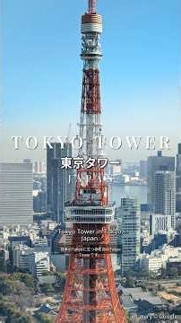 A 3D aerial tour of Tokyo Tower, Japan with English voice guide #Shorts #worldtravel #tour