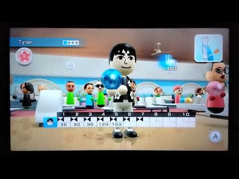 wii sports resort bowling perfect game fail 2