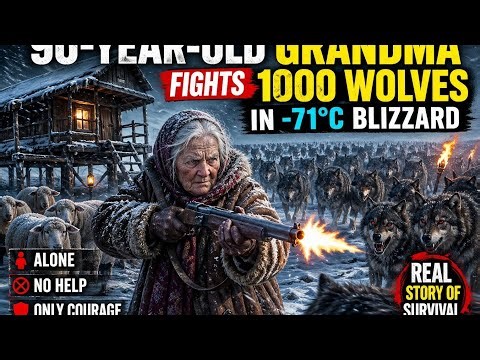 She Was 90… Alone in -71°C — Then 1000 Wolves Attacked