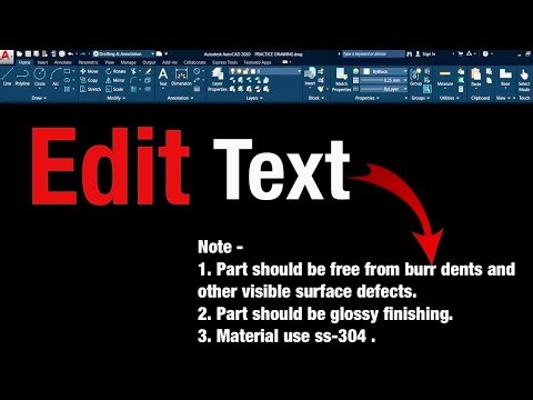 How To Edit Text in AutoCAD Tutorial for Beginners .