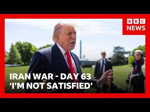 Trump repeats that he is 'not happy' with Iran as deadline to seek approval for war looms | BBC News