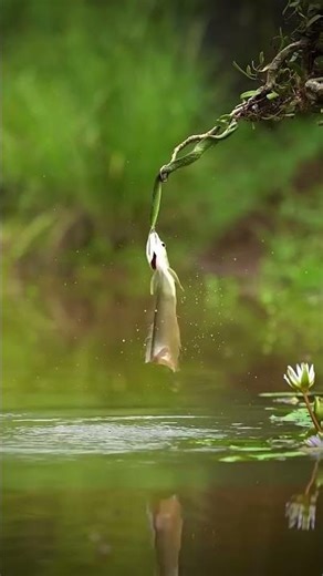 Fish vs Snake Tree Attack 😲🐍 #animals #viral #shorts