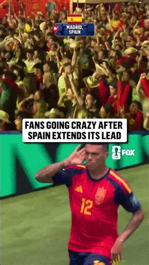 Celebrations continue in Madrid after Spain's second goal against Austria!