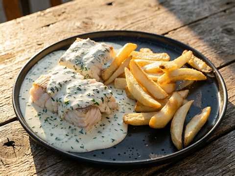 Cod in parsley sauce