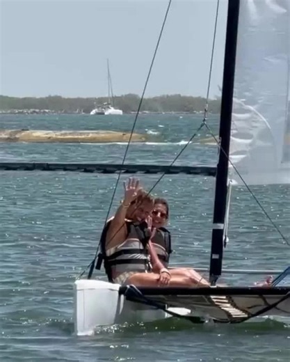 Hoda Kotb, 62, showcases toned physique in striped bikini during celebratory boat trip with lookalike sister — see video