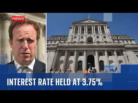 Bank of England holds interest rate at 3.75%