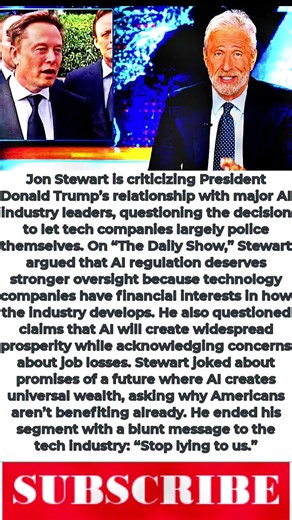 Jon Stewart TORCHES Trump & AI Tech Bros: “Stop Lying to Us!”