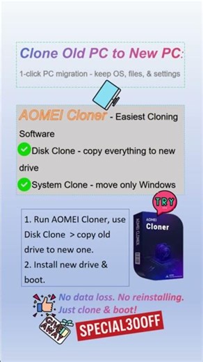 Clone old PC to new PC in minutes! 😱💻