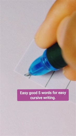 Daily Cursive Practice: 5 Easy Words ✍️ | Learn Beautiful Handwriting #cursivewriting