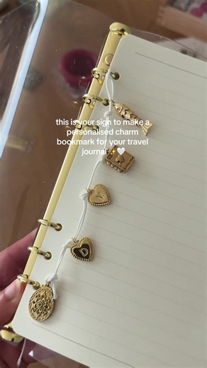 DIY Charm Bookmark For Your Travel Journal