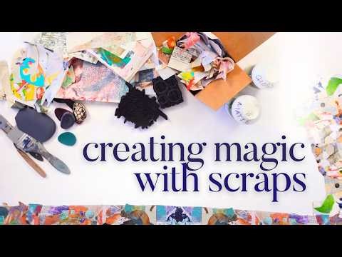 Make Gorgeous Art With Your Scraps - So Easy!