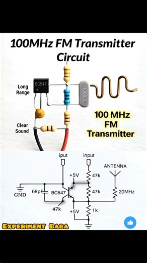 Build Your Own 100MHz FM RADIO Transmitter Circuit drawing with animation Ep No 18💡💊