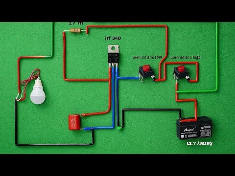 How to Make Simple 12V LED Push Button Switch Circuit with Real Wiring