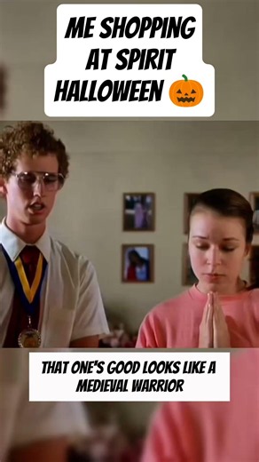 Napoleon Dynamite Picking Out Pedro's Wig Medieval Warrior 2004