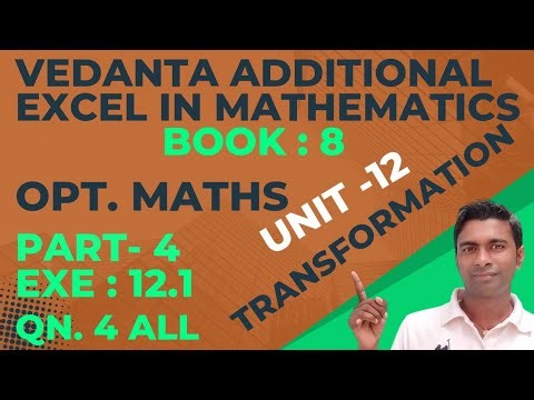Write the coordinate of the vertices |Opt math|class 8| transformation |Unit : 12| Exe: 12.1| QN. 4