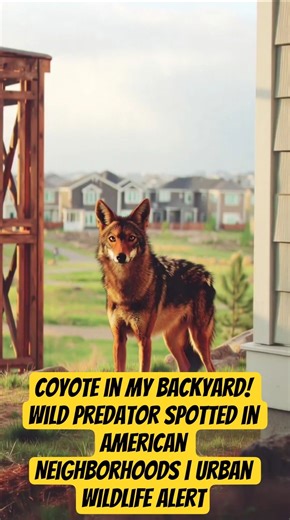 Coyote in My Backyard! Wild Predator Spotted in American Neighborhoods Urban Wildlife Alert #coyote