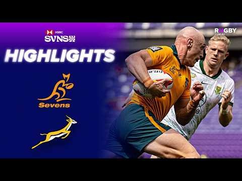 Australia v South Africa Highlights | Men's Cup Final | HSBC SVNS Valladolid