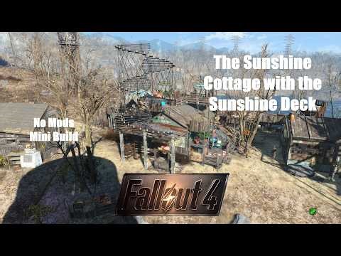Fallout 4 No Mods Mini Build Sunshine Cottage with Wild Conduit Decor