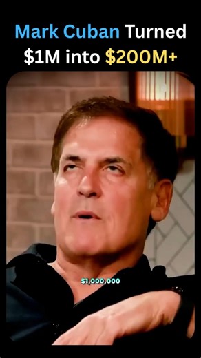 How MARK CUBAN turned $1M into $200M+🤑 #shorts