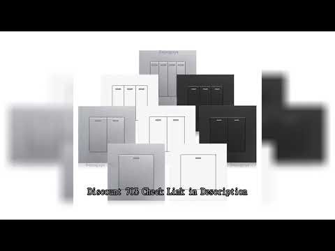 86 Type UK Standard Wall Light Switch 16A Black/White/Grey Plastic Panel Home Power Rocker Push Butt