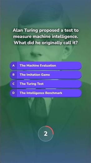 What Did Turing Really Call His Test? #quiz #history