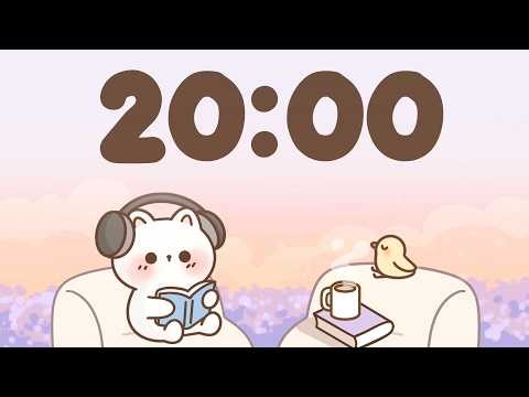 20 Minute Timer 🐱 Study Timer for Classroom Focus