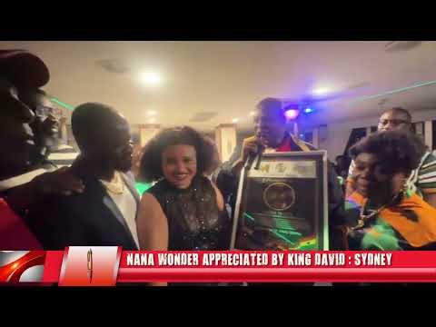Nana Wonder of Sydney appreciated by King David on Asanteman cruize in Sydney